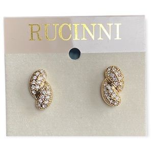 RUCINNI Gold Twist Earrings